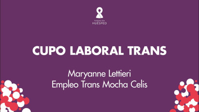 Cupo laboral trans x Maryanne Lettieri #SimposioHuésped.