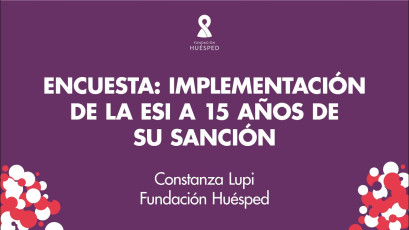 Encuesta Implementación de la ESI 15 años x Constanza Lupi #SimposioHuésped.