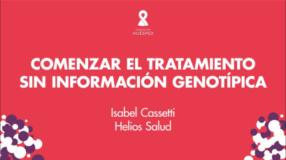 Comenzar el tratamiento sin información genotípica x Isabel Cassetti #SimposioHuésped.